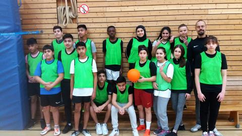 Das Zweifelderballteam der OHS