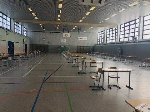 Turnhalle vor dem Abitur
